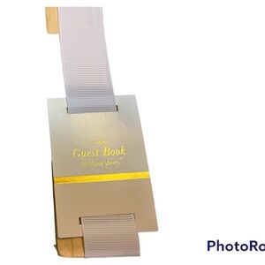 NEW! Guest Book cream 60 blank pages party wedding shower air bnb cottage